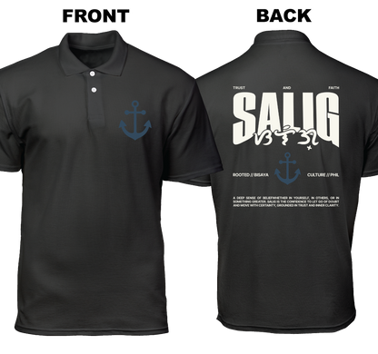 Cotton Polo Shirt: Salig (Front and Back)
