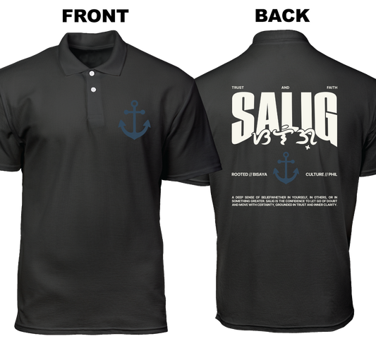 Cotton Polo Shirt: Salig (Front and Back)