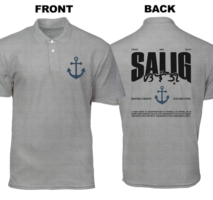 Cotton Polo Shirt: Salig (Front and Back)