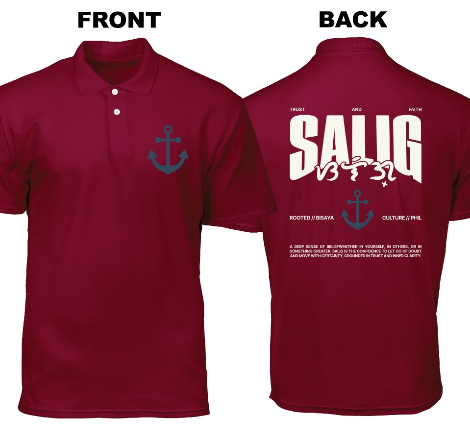 Cotton Polo Shirt: Salig (Front and Back)