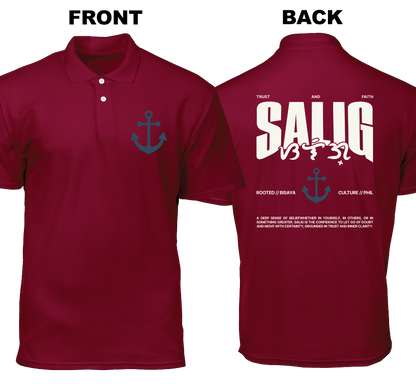 Cotton Polo Shirt: Salig (Front and Back)