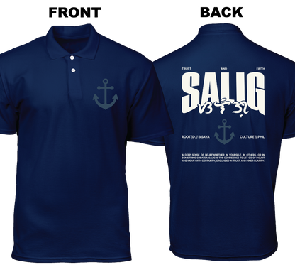 Cotton Polo Shirt: Salig (Front and Back)