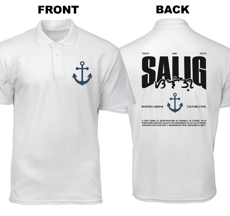 Cotton Polo Shirt: Salig (Front and Back)