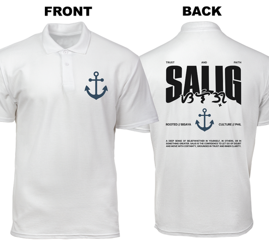 Cotton Polo Shirt: Salig (Front and Back)
