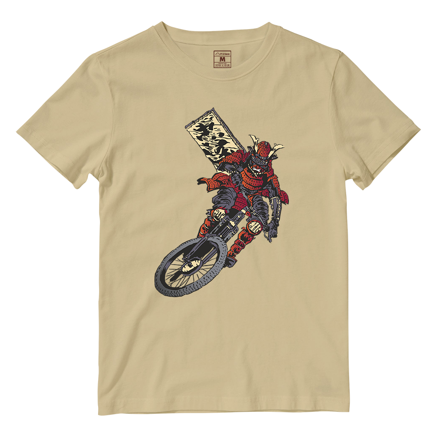 Cotton Shirt: Samurai Cyclist