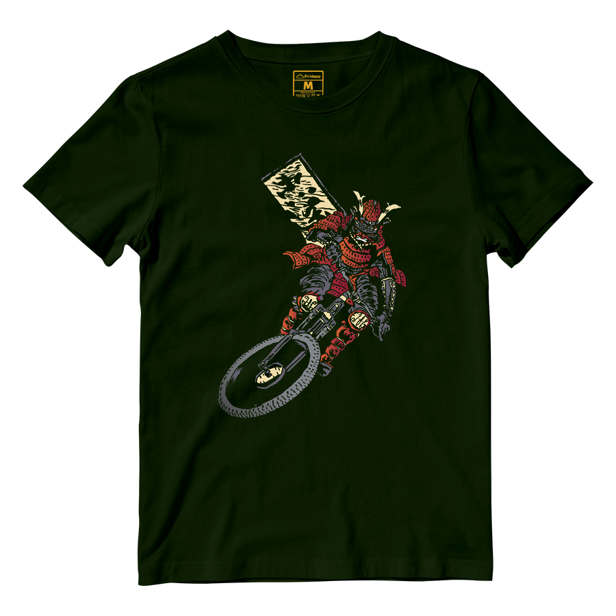 Cotton Shirt: Samurai Cyclist