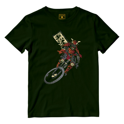 Cotton Shirt: Samurai Cyclist