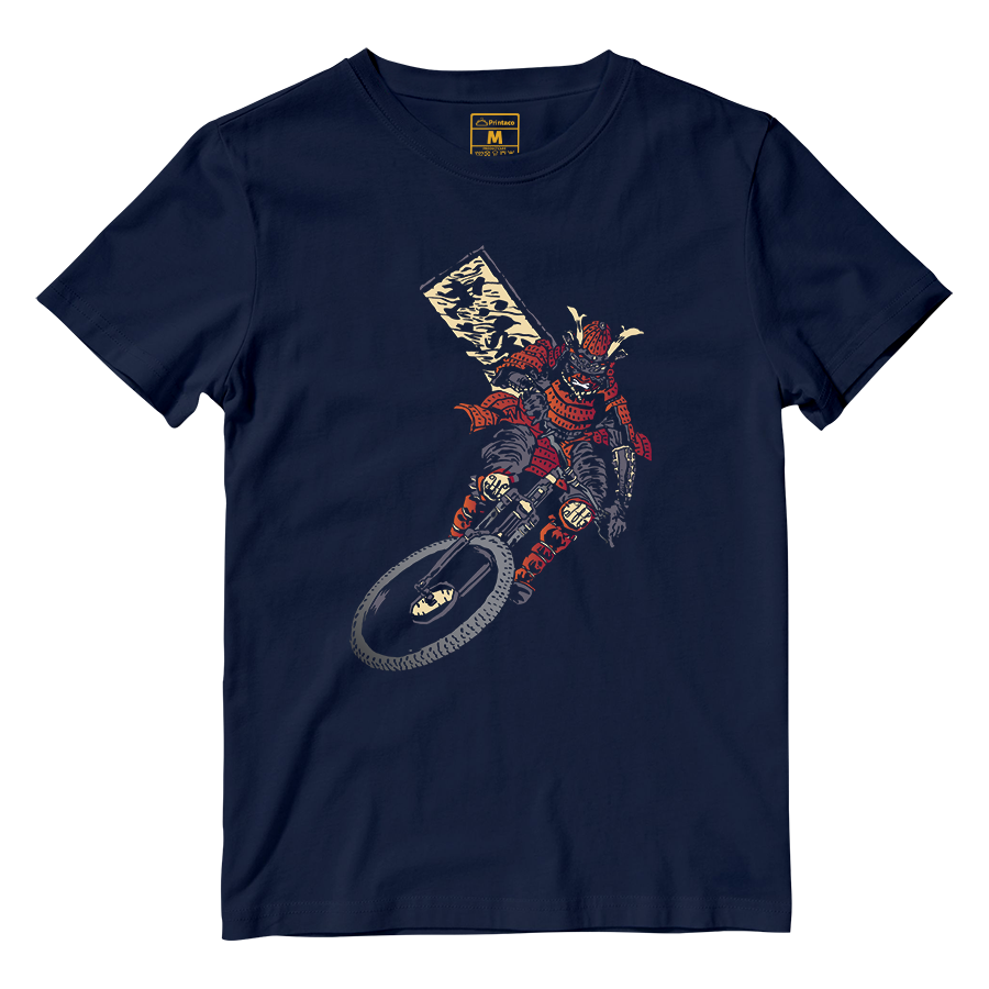 Cotton Shirt: Samurai Cyclist