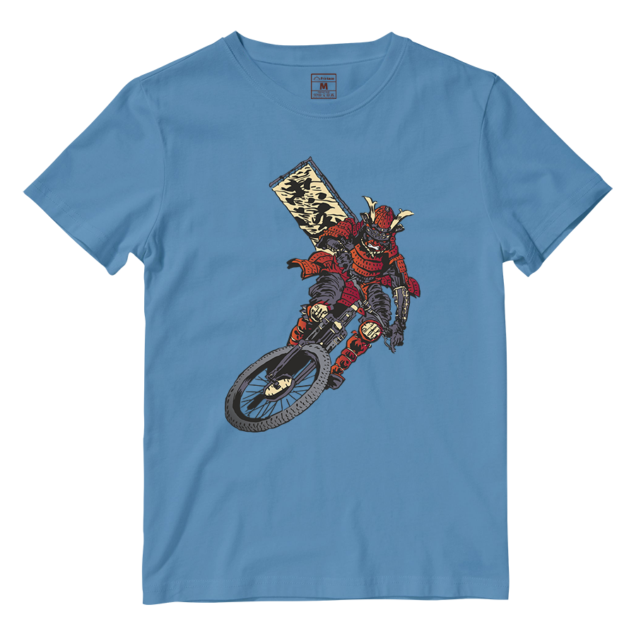 Cotton Shirt: Samurai Cyclist