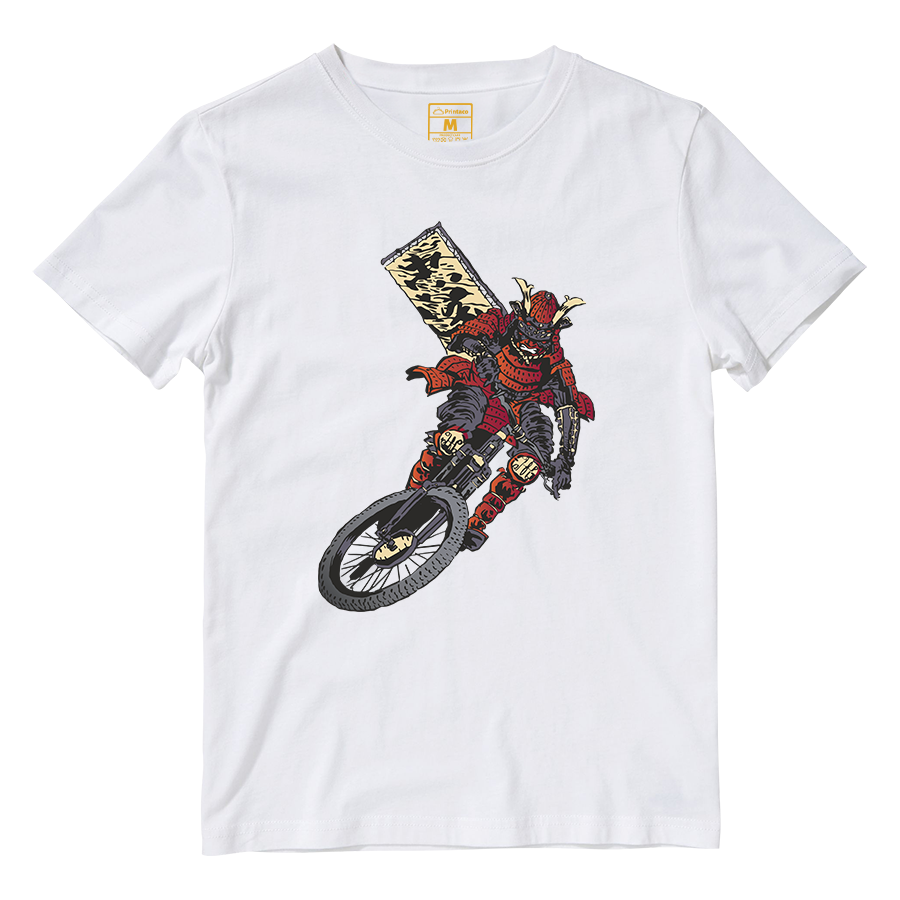 Cotton Shirt: Samurai Cyclist