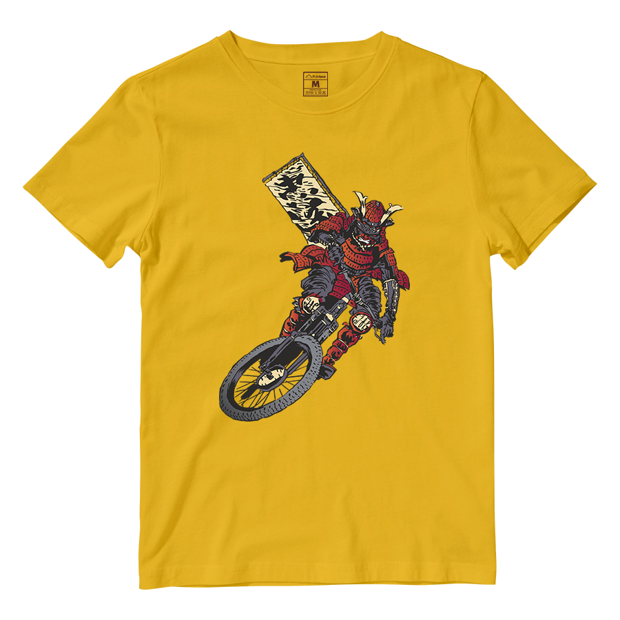 Cotton Shirt: Samurai Cyclist