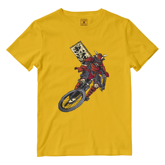 Cotton Shirt: Samurai Cyclist