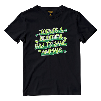 Cotton Shirt: Save Animals Superpower