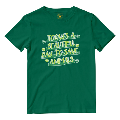 Cotton Shirt: Save Animals Superpower