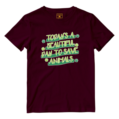 Cotton Shirt: Save Animals Superpower