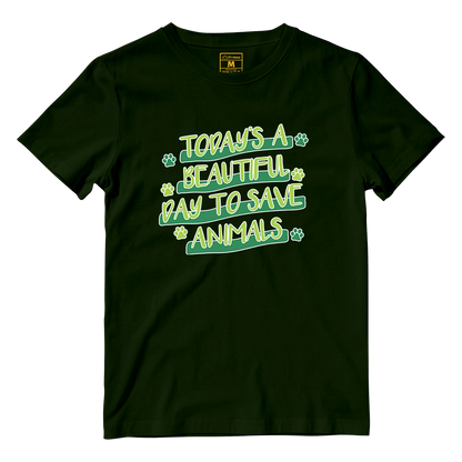 Cotton Shirt: Save Animals Superpower