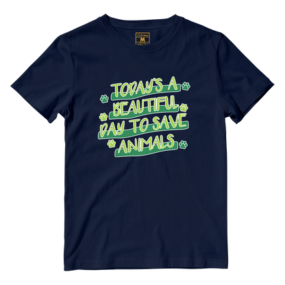 Cotton Shirt: Save Animals Superpower