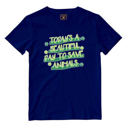 Cotton Shirt: Save Animals Superpower