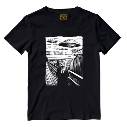 Cotton Shirt: Scared Cat