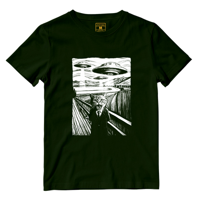 Cotton Shirt: Scared Cat