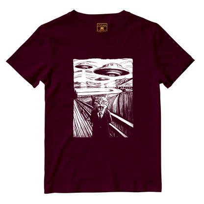 Cotton Shirt: Scared Cat