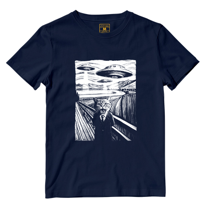 Cotton Shirt: Scared Cat