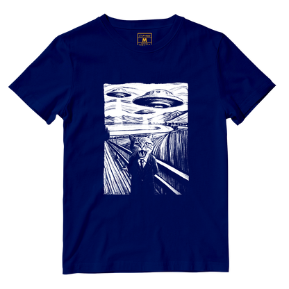 Cotton Shirt: Scared Cat