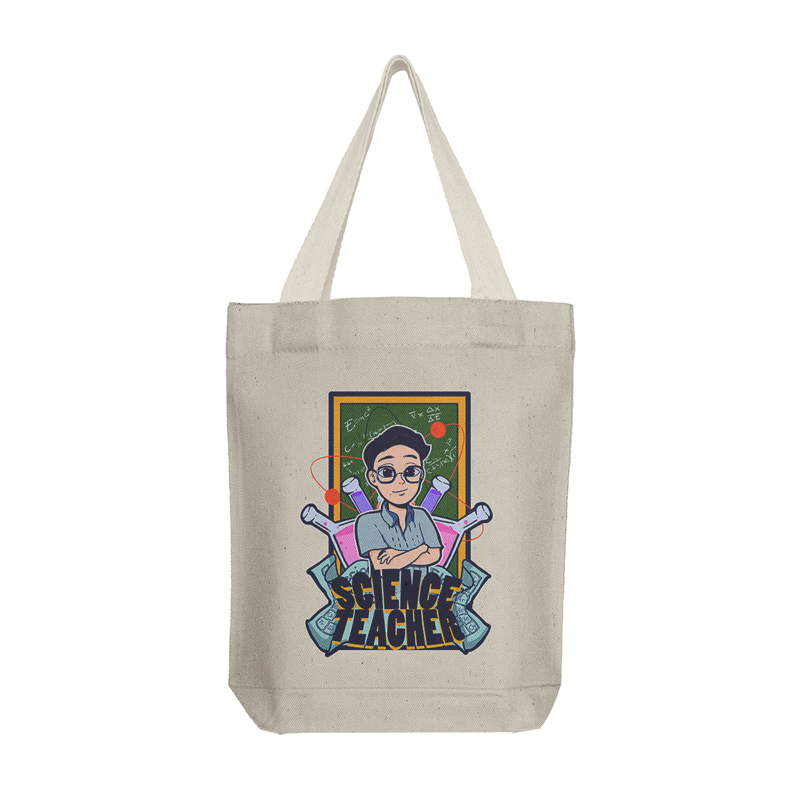 Tote Bag: Science Teacher Male