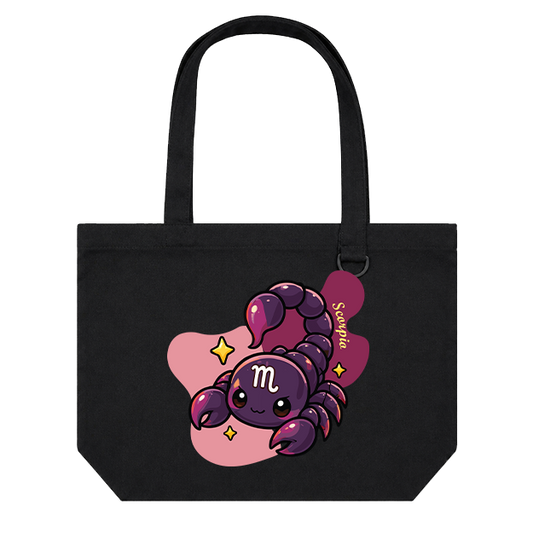 Landscape Tote Bag: Scorpio Cartoon