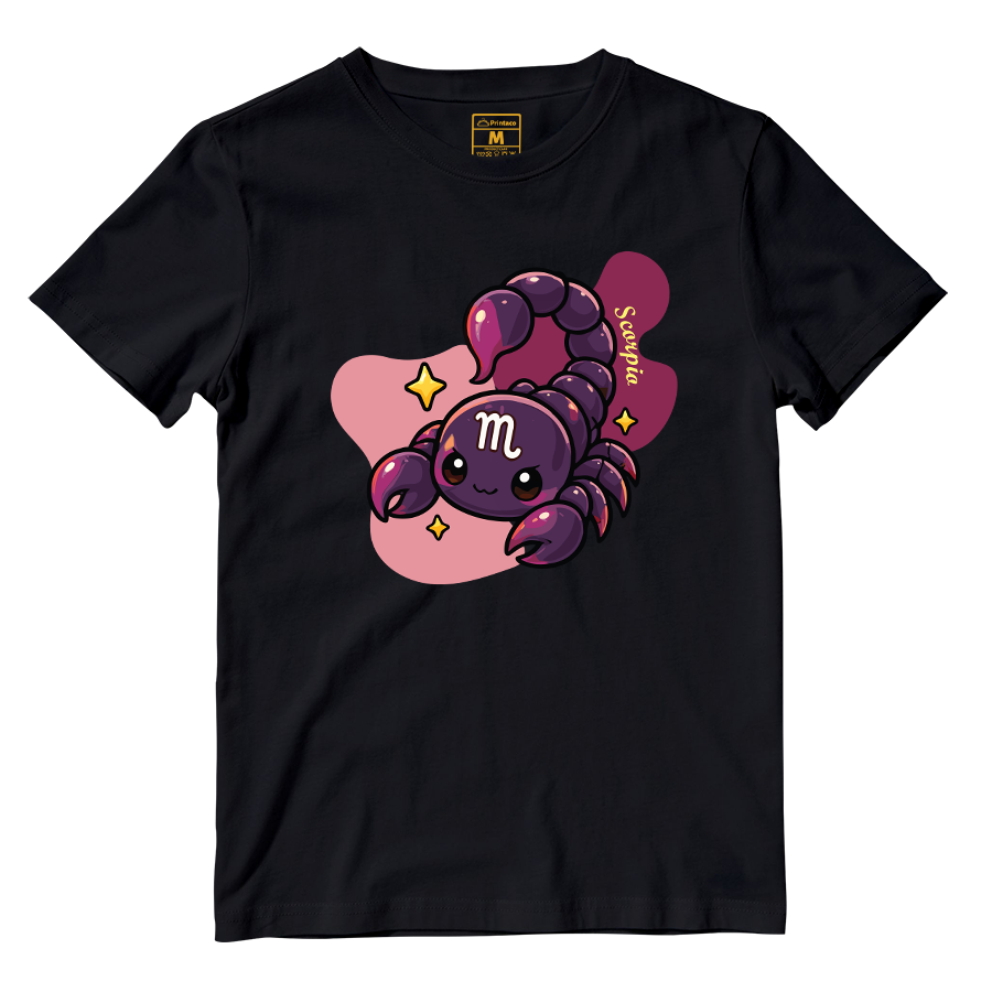 Cotton Shirt: Scorpio Cartoon