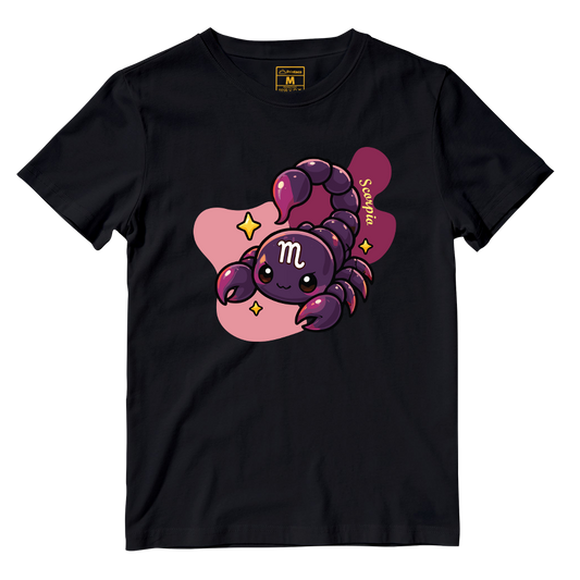 Cotton Shirt: Scorpio Cartoon