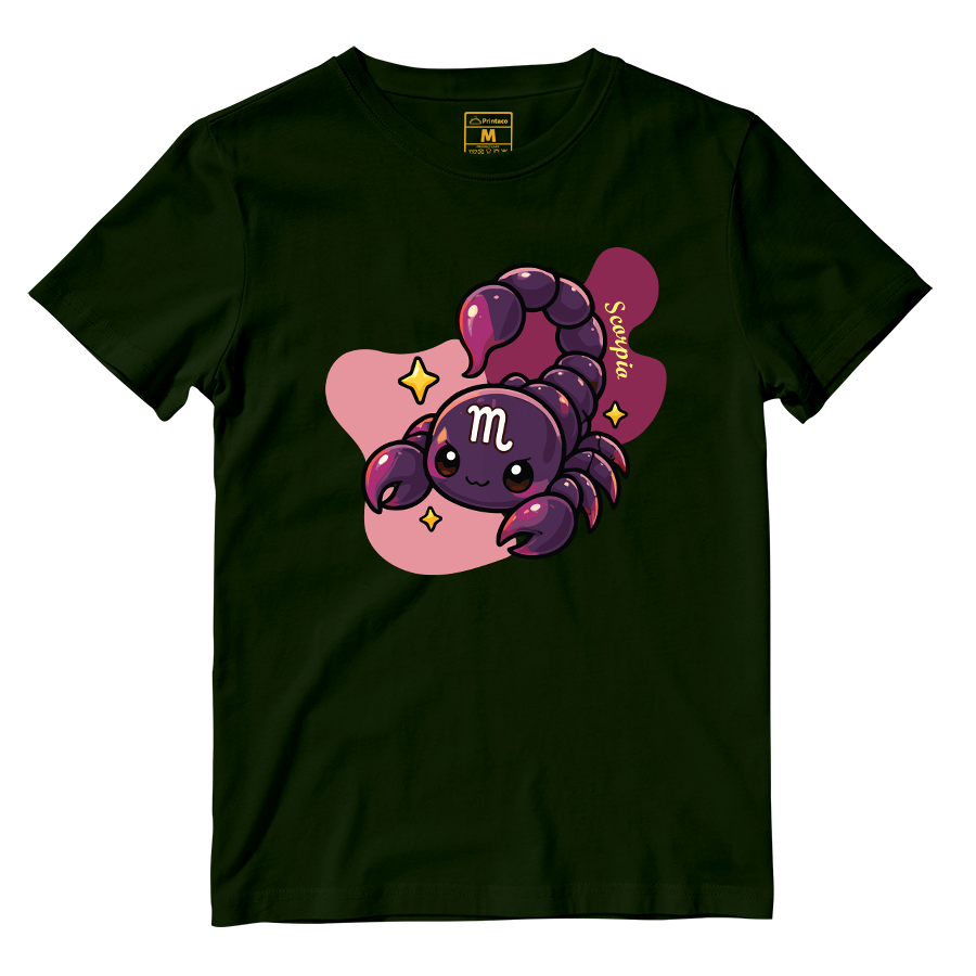 Cotton Shirt: Scorpio Cartoon