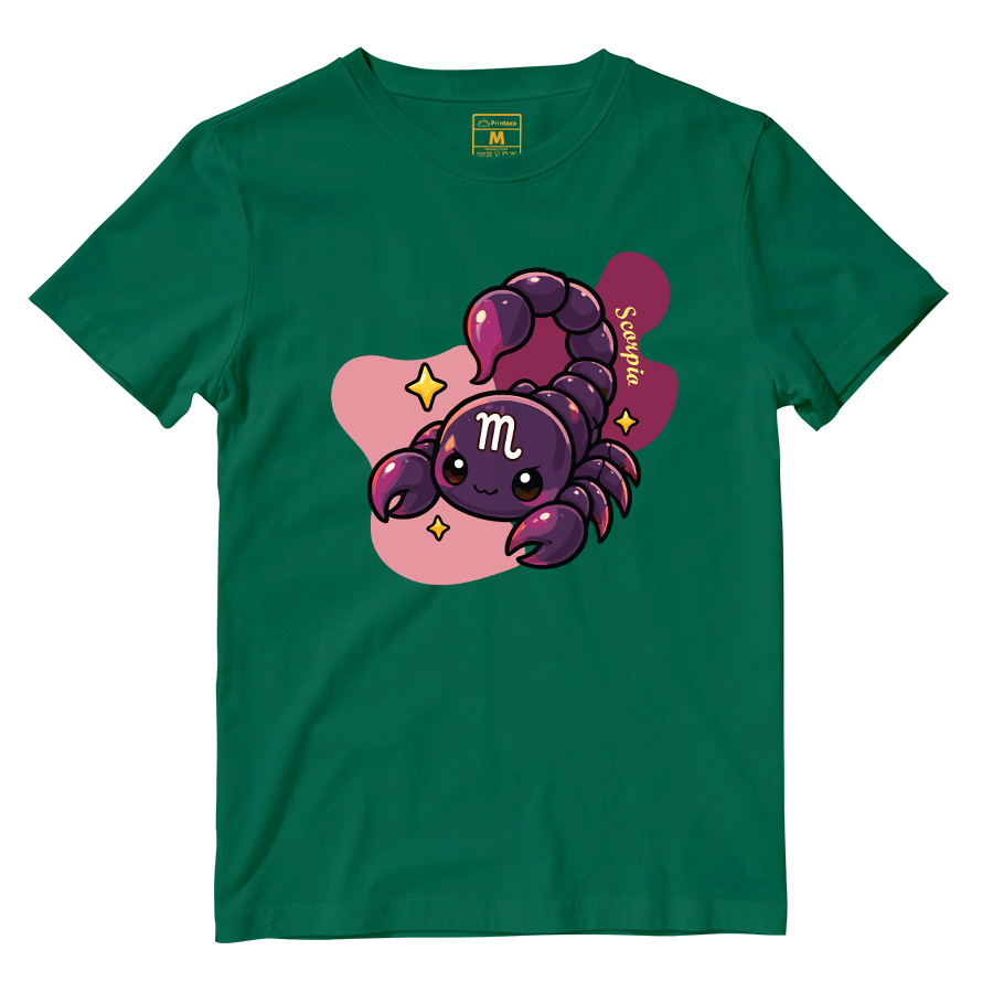 Cotton Shirt: Scorpio Cartoon