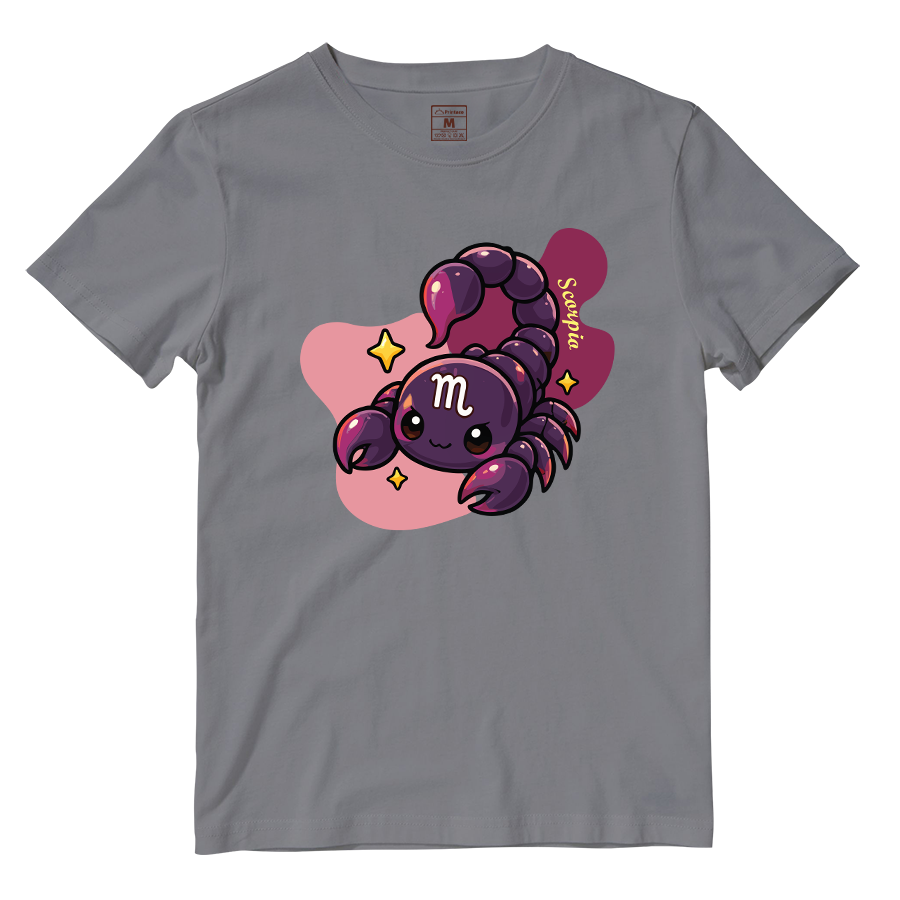 Cotton Shirt: Scorpio Cartoon