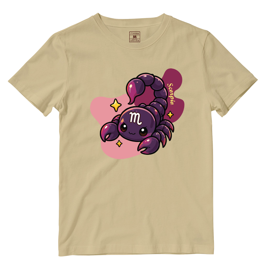 Cotton Shirt: Scorpio Cartoon