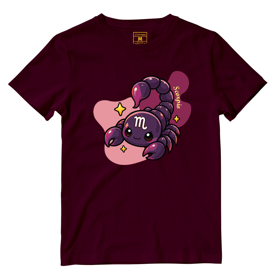 Cotton Shirt: Scorpio Cartoon