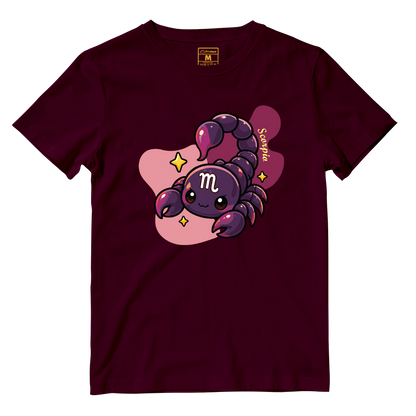 Cotton Shirt: Scorpio Cartoon