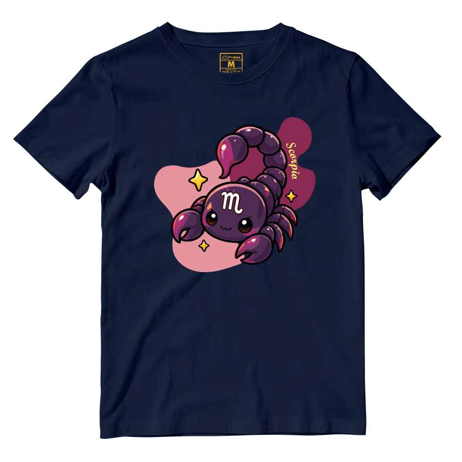 Cotton Shirt: Scorpio Cartoon