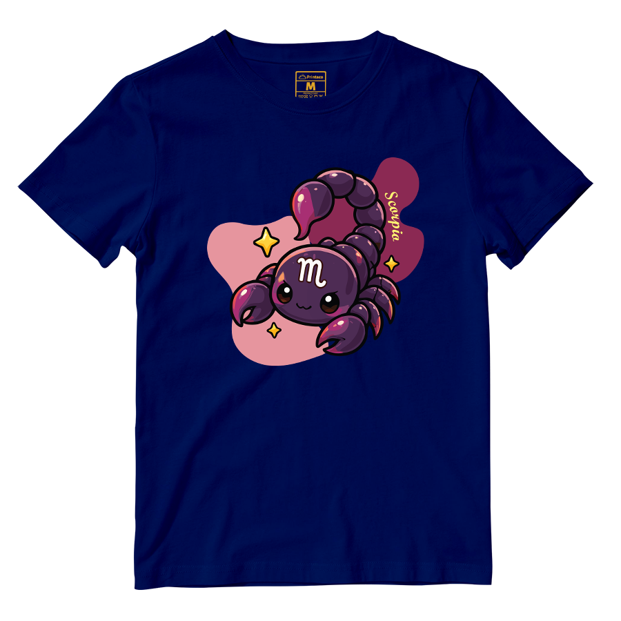Cotton Shirt: Scorpio Cartoon