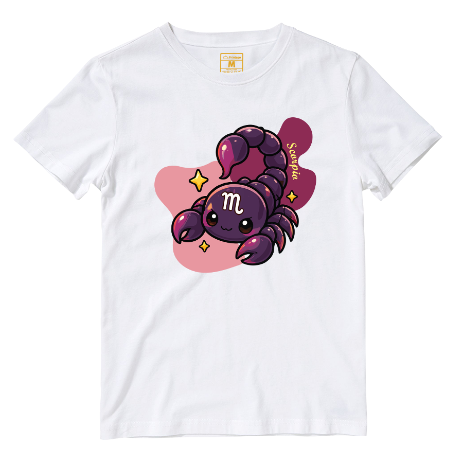 Cotton Shirt: Scorpio Cartoon