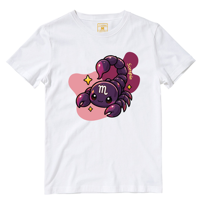 Cotton Shirt: Scorpio Cartoon