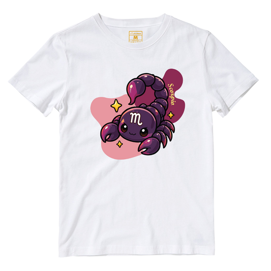 Cotton Shirt: Scorpio Cartoon