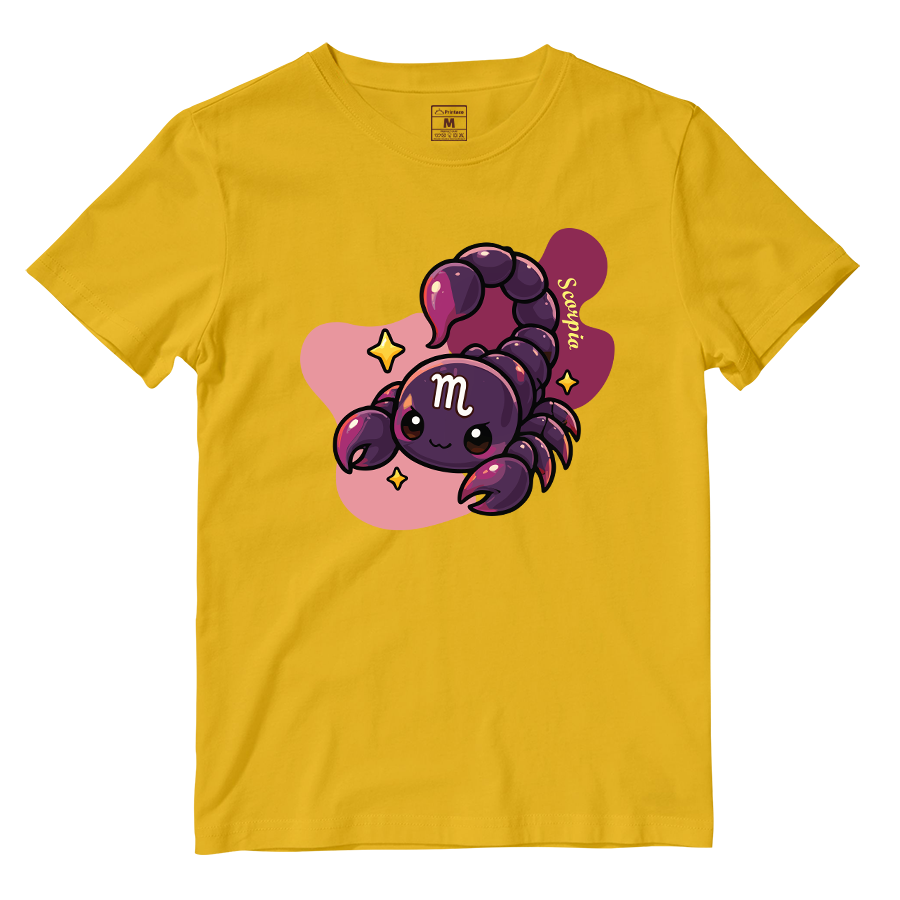 Cotton Shirt: Scorpio Cartoon