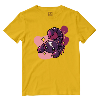Cotton Shirt: Scorpio Cartoon