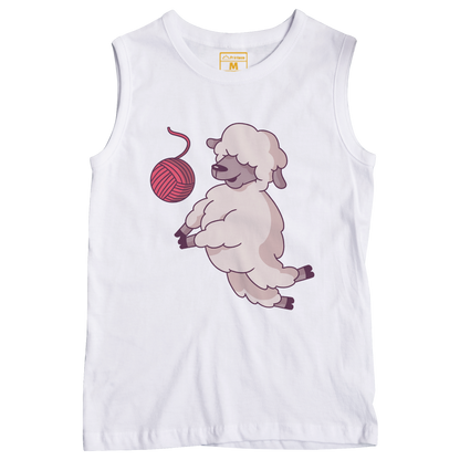 Sleeveless Drifit Shirt: Sheep Volleyball