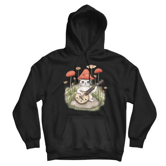 Shroom Hat Cat Hoodie