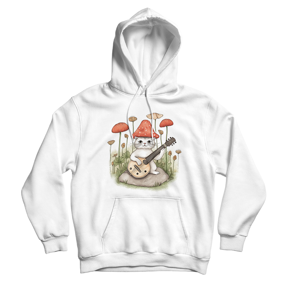 Shroom Hat Cat Hoodie