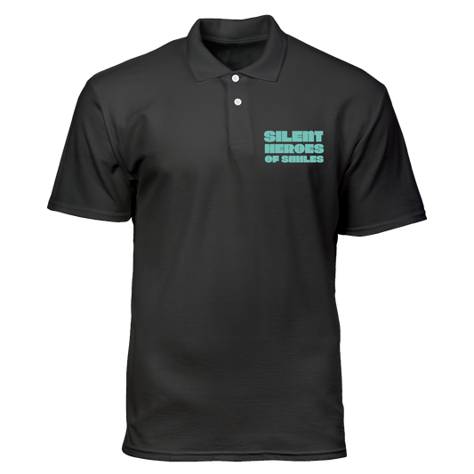 Cotton Polo Shirt: Silent Heroes of Smiles Pocket