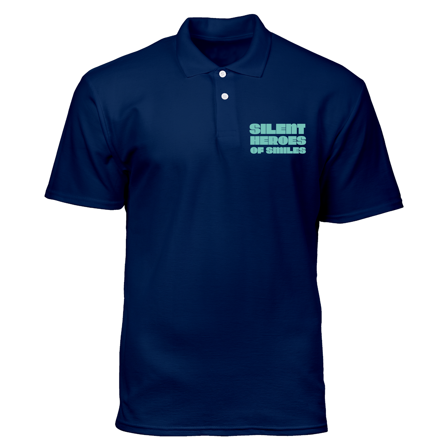Cotton Polo Shirt: Silent Heroes of Smiles Pocket