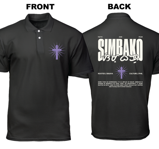 Cotton Polo Shirt: Simbako (Front and Back)
